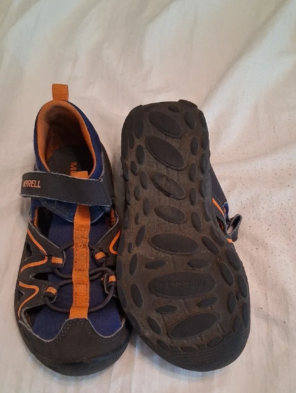 Merrell Kids Size 13M Navy Blue and Orange Active Sandals. Athleisure, Outdoors